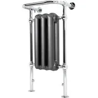 Terma 1217BTU Heated Towel Rail - Raw Metal, Chrome