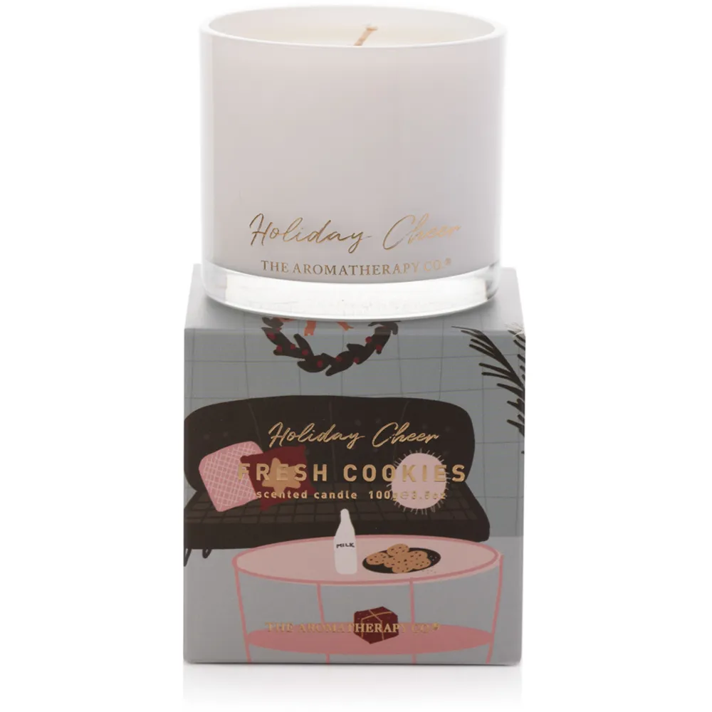 Holiday Cheer Fresh Cookies Scented Candle 100g - White