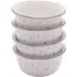 4 Piece Dipping Bowl Set - White, Ceramic