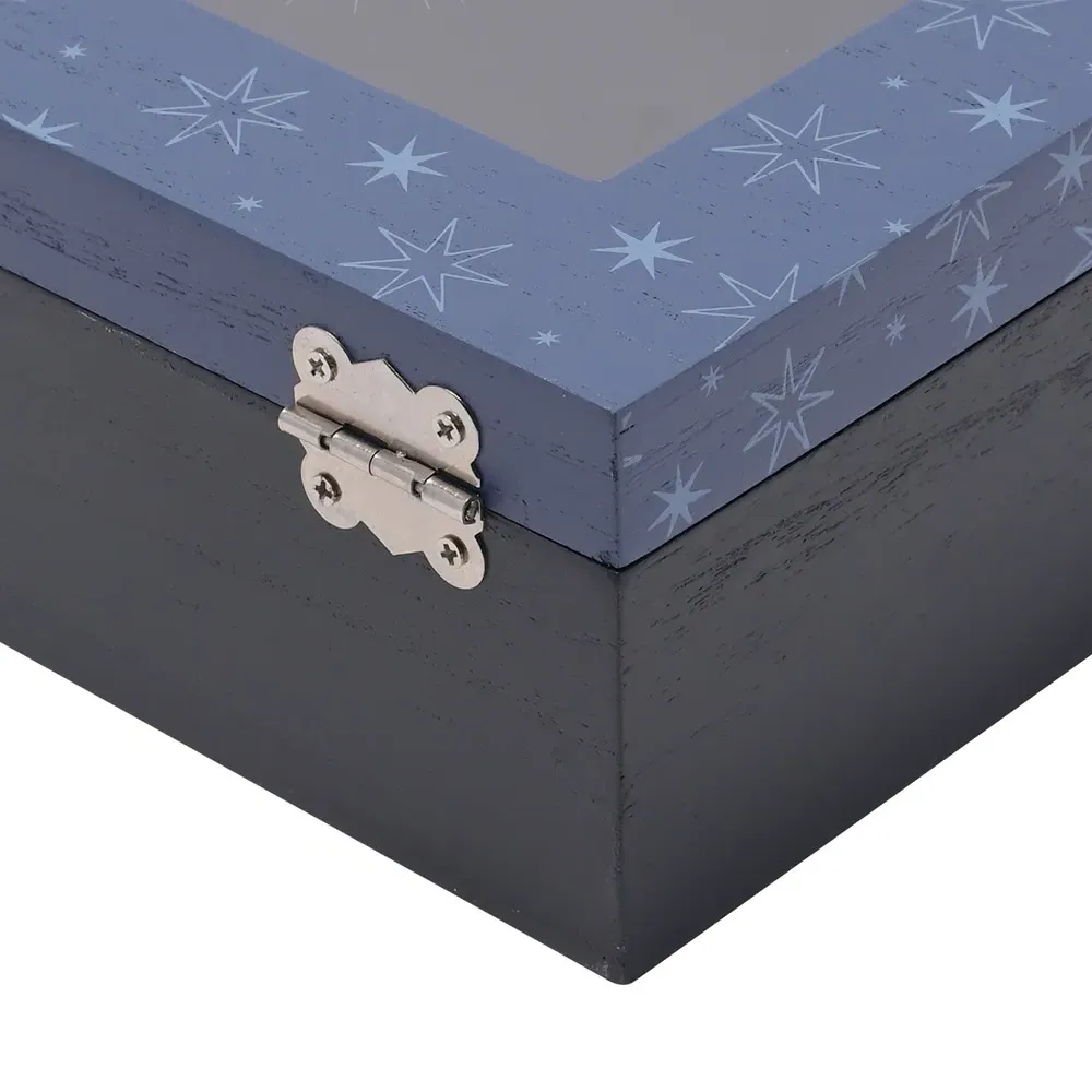 Celestial Storage Box with Photo Aperture - Blue