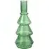 Tree Shaped Glass Dinner Candle Holder - Green