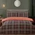 Autumn Check Super King Duvet Cover Set - Polycotton