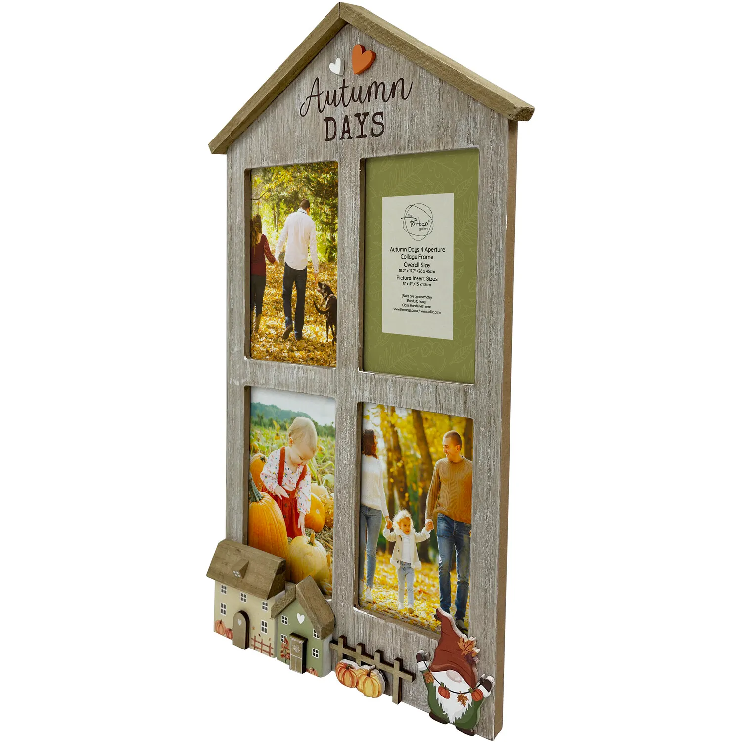 Autumn Days 4-Aperture Collage Frame - Brown