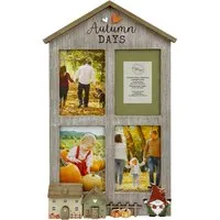 Autumn Days 4-Aperture Collage Frame - Brown