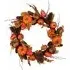 Autumnal Harvest Faux Pinecone Wreath - Orange