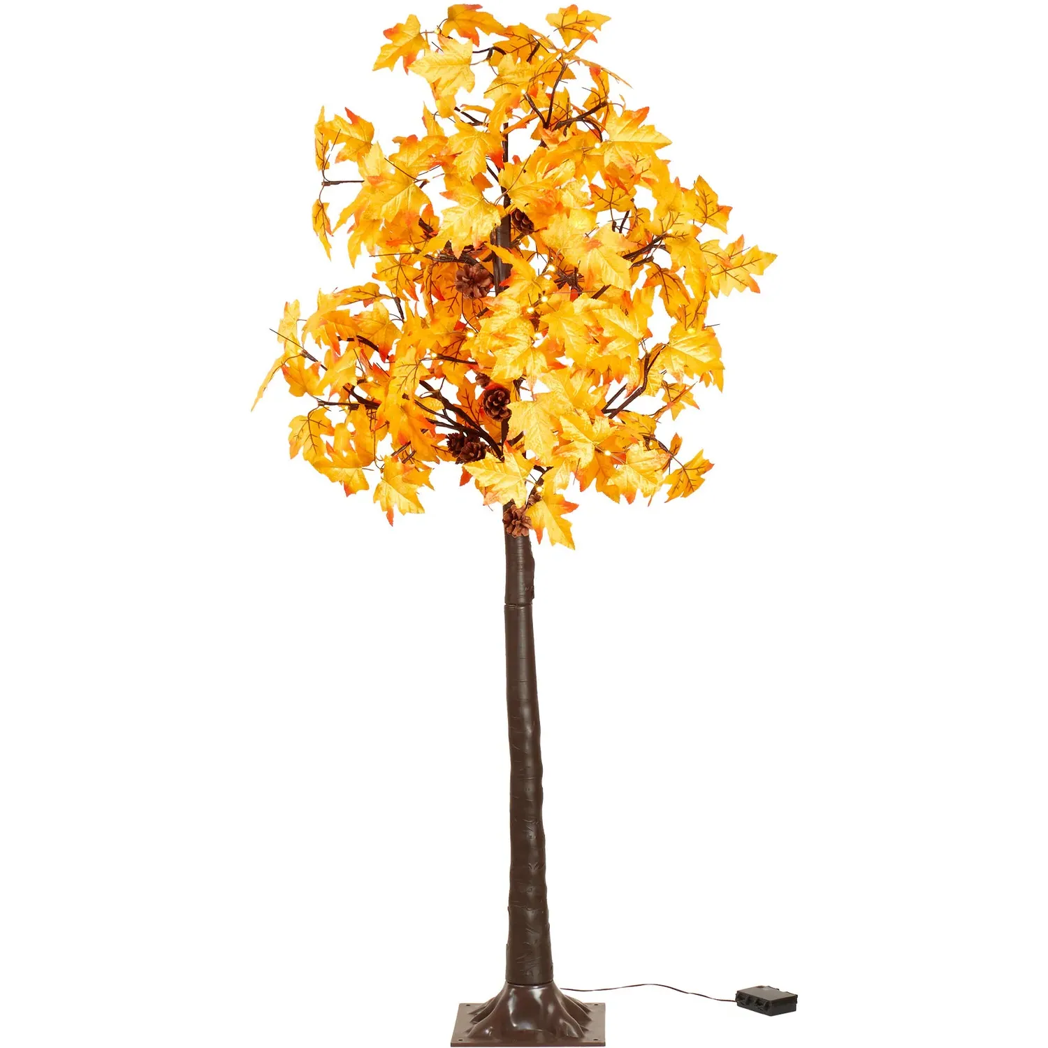 Autumnal Maple Leaf Tree with LEDs - Orange