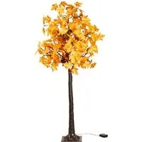 Autumnal Maple Leaf Tree with LEDs - Orange