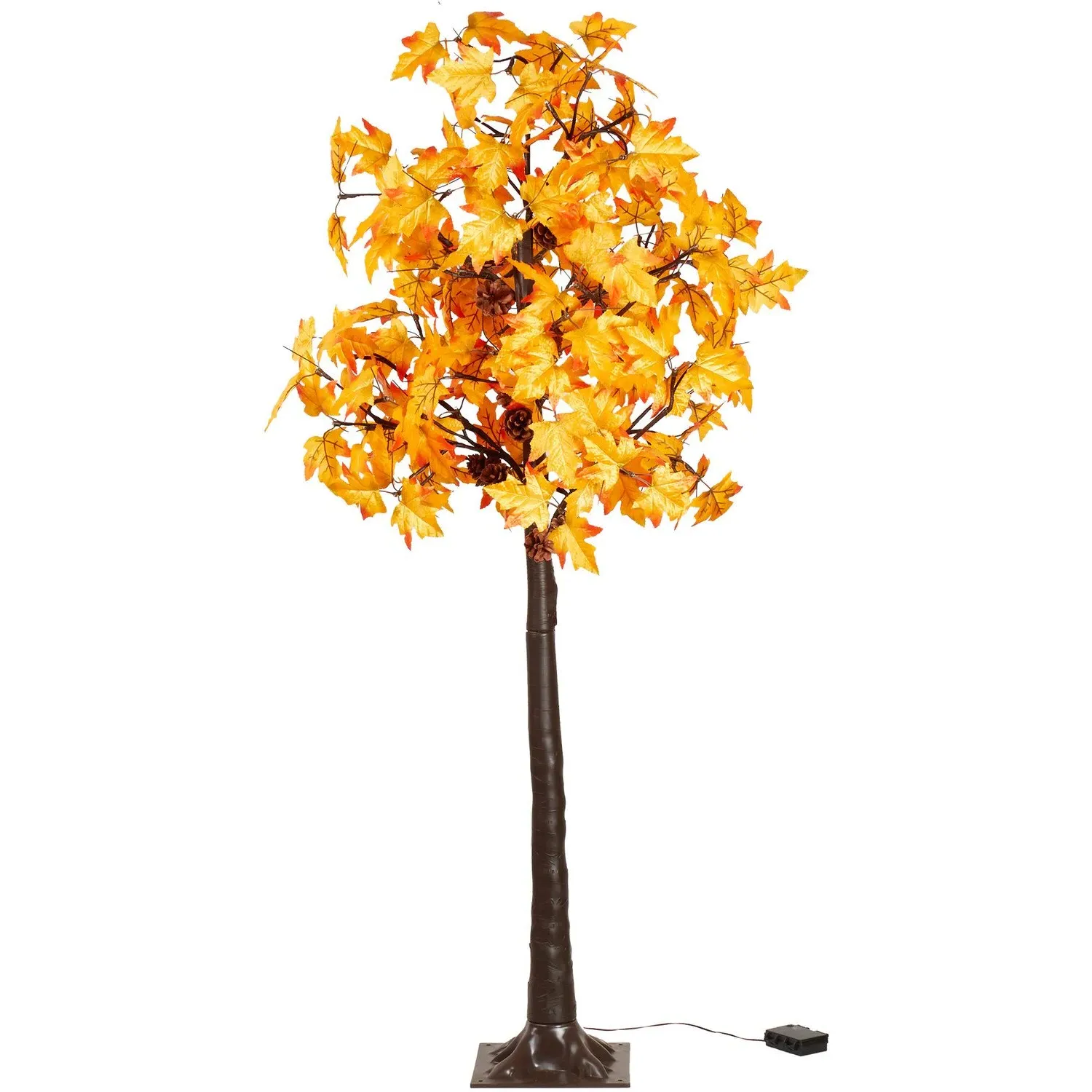 Autumnal Maple Leaf Tree with LEDs - Orange