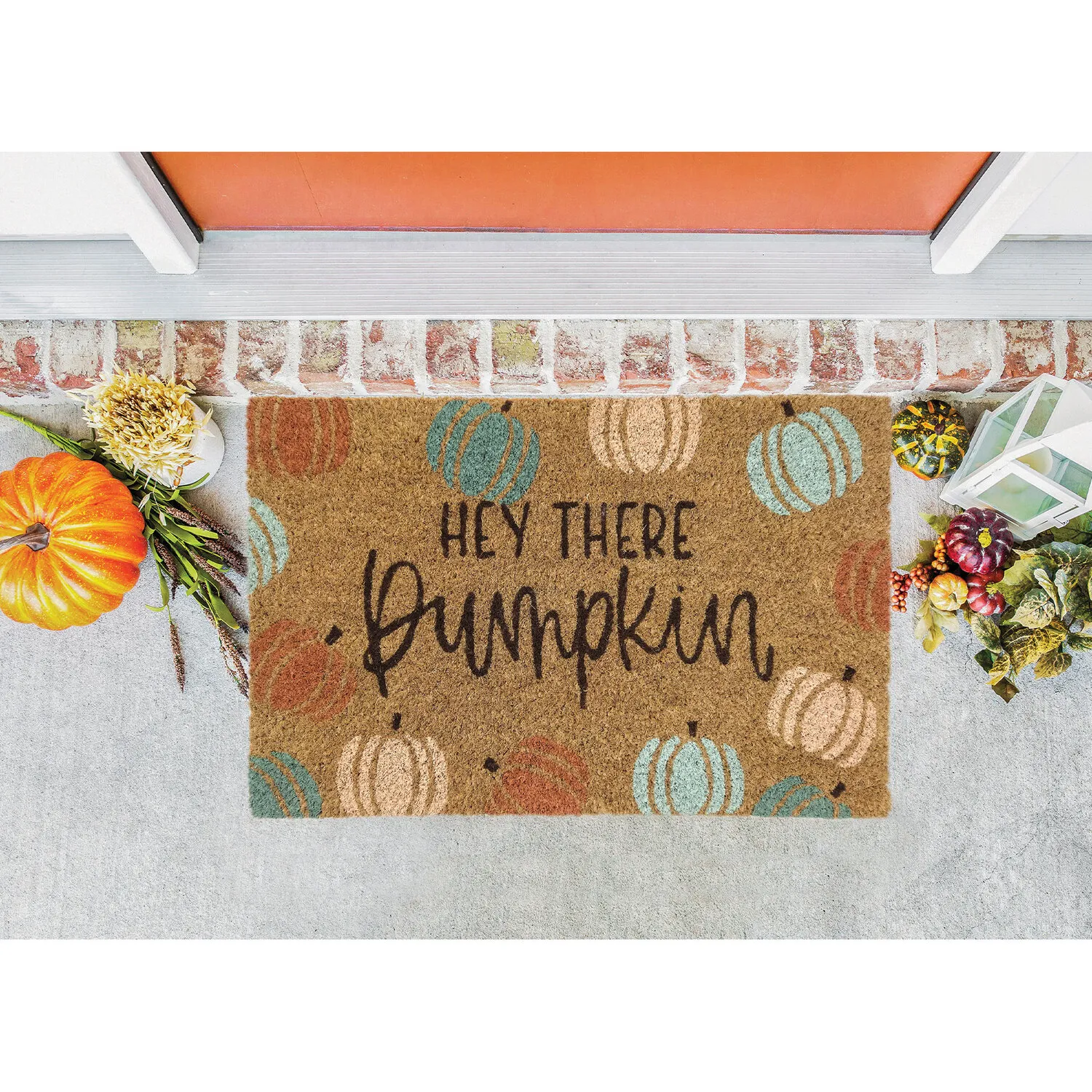 Autumnal Printed Coir Mat - Brown