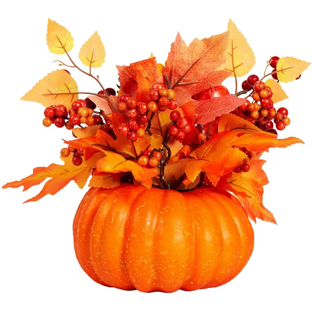 Floral Pumpkin - Orange