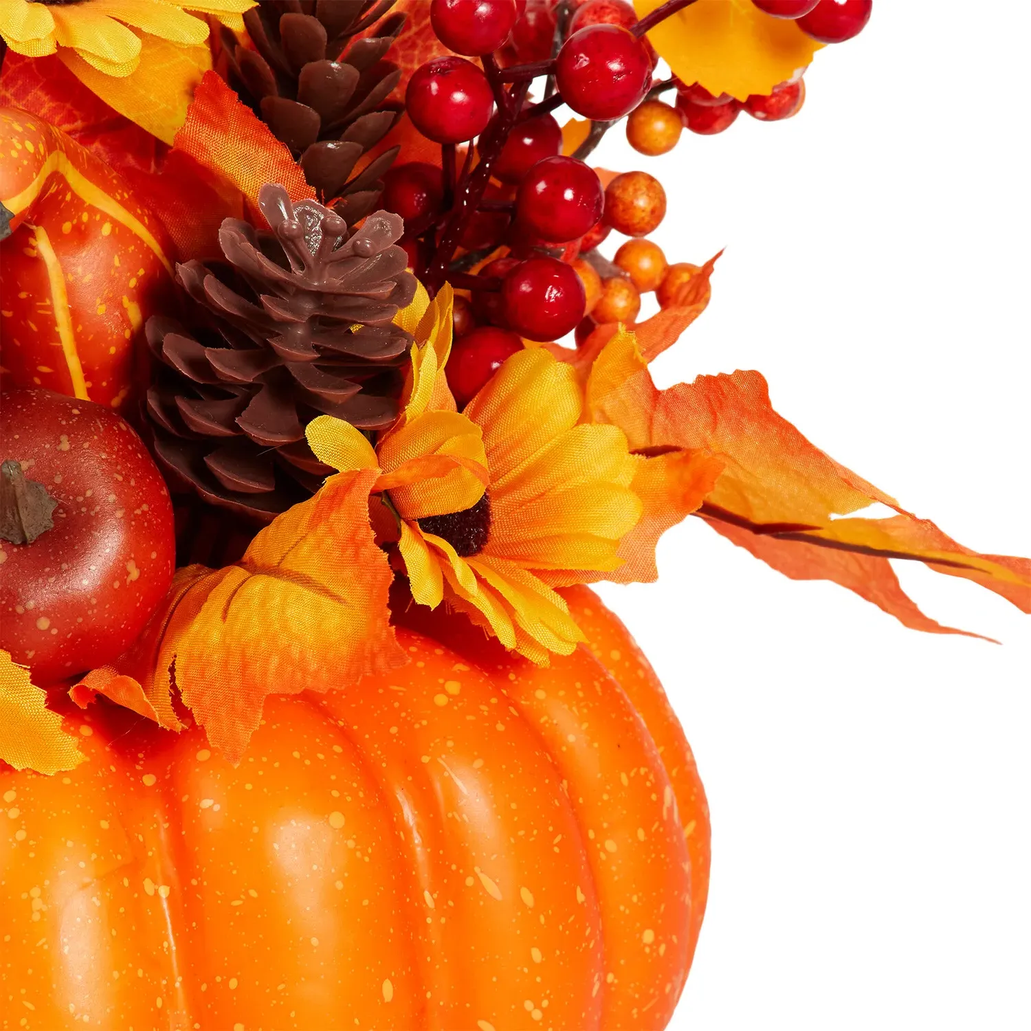 Floral Pumpkin - Orange