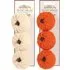 Knitted Pumpkin Wreath Toppers - Cream, Orange
