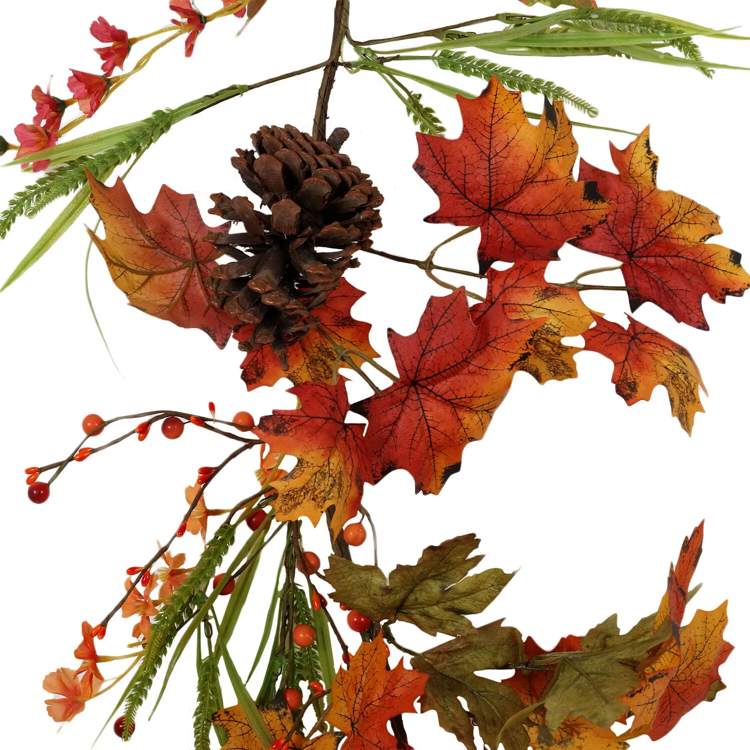 Large Pumpkin Garland - Orange