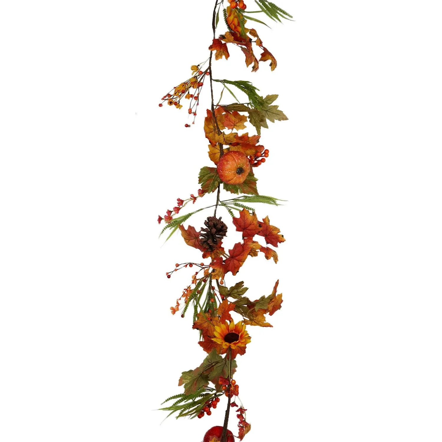 Large Pumpkin Garland - Orange