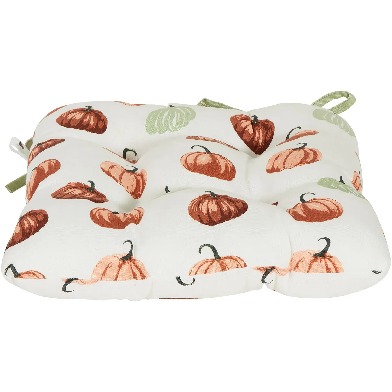 Pumpkin Design Seat Pad - White
