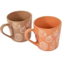 Pumpkin Design Stoneware Mug