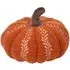 Pumpkin Embroidered Cushion - Orange