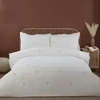 Pumpkin King Size Duvet Cover and Pillowcase Set - White