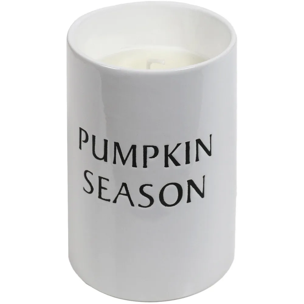 Pumpkin Season Ceramic Candle