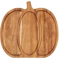 Pumpkin Serving Tray - Brown