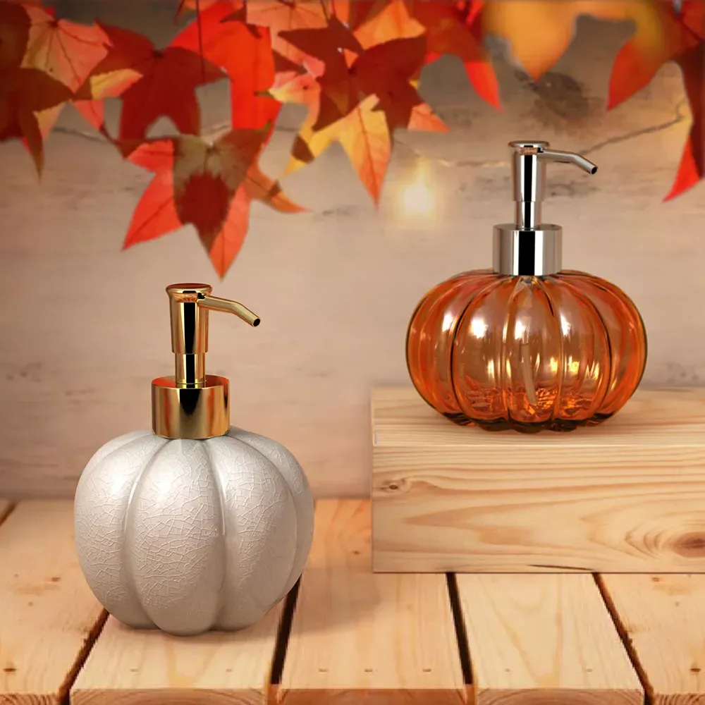 Pumpkin Soap Dispenser - Cream