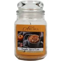 Pumpkin Spiced Latte Large Mason Jar Candle - Orange