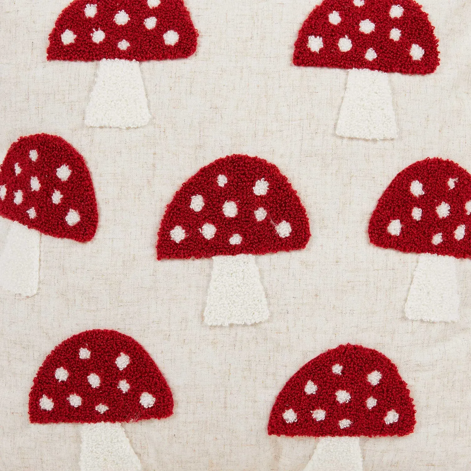 Toadstool Cushion - White