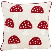 Toadstool Cushion - White