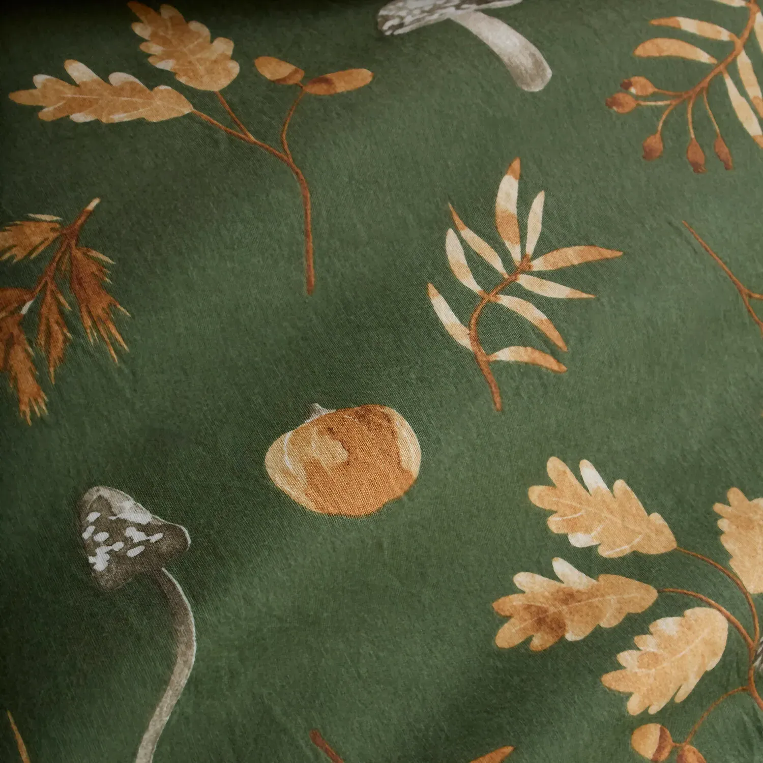 Woodland Super King Duvet Cover Set - Green, Polycotton