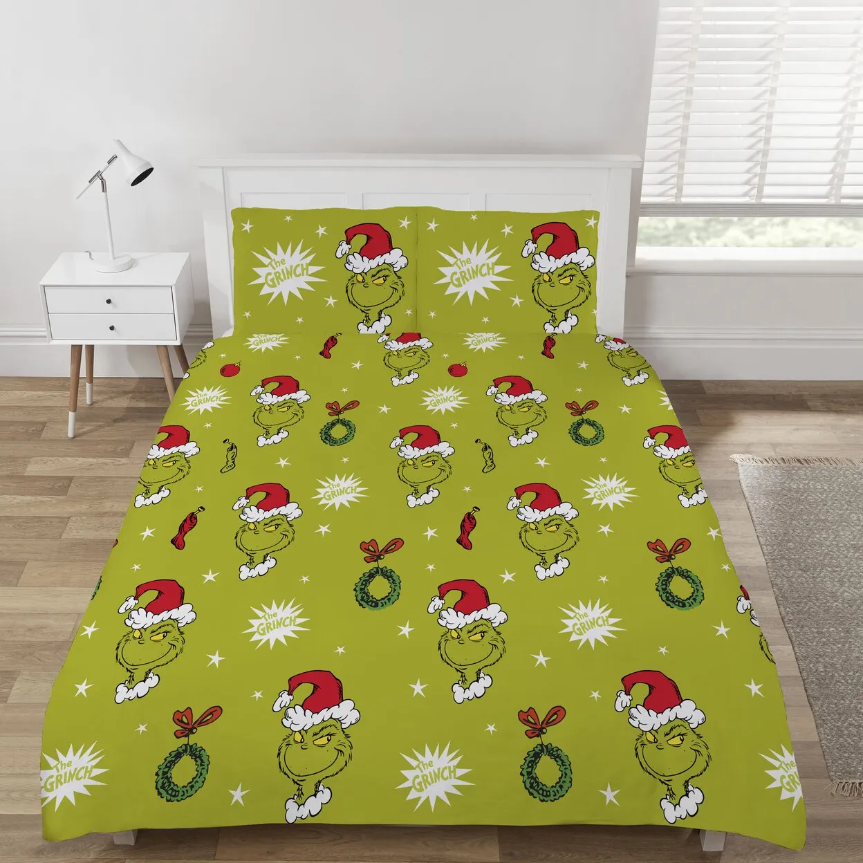 Double Duvet Set with Reversible Design - Festive Print image