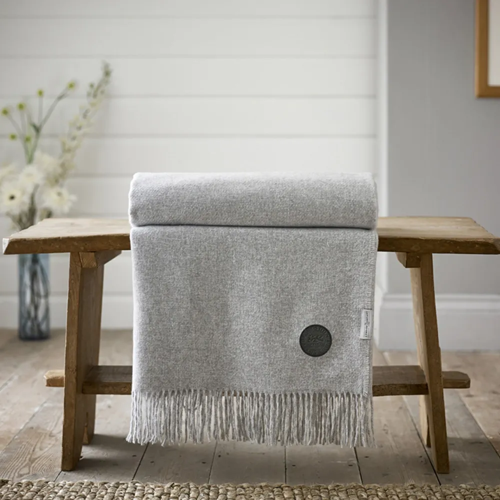 Arthington Throw - Grey, Cashmere