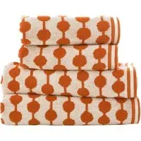 Bobbles Bath Sheet - Orange, Cotton