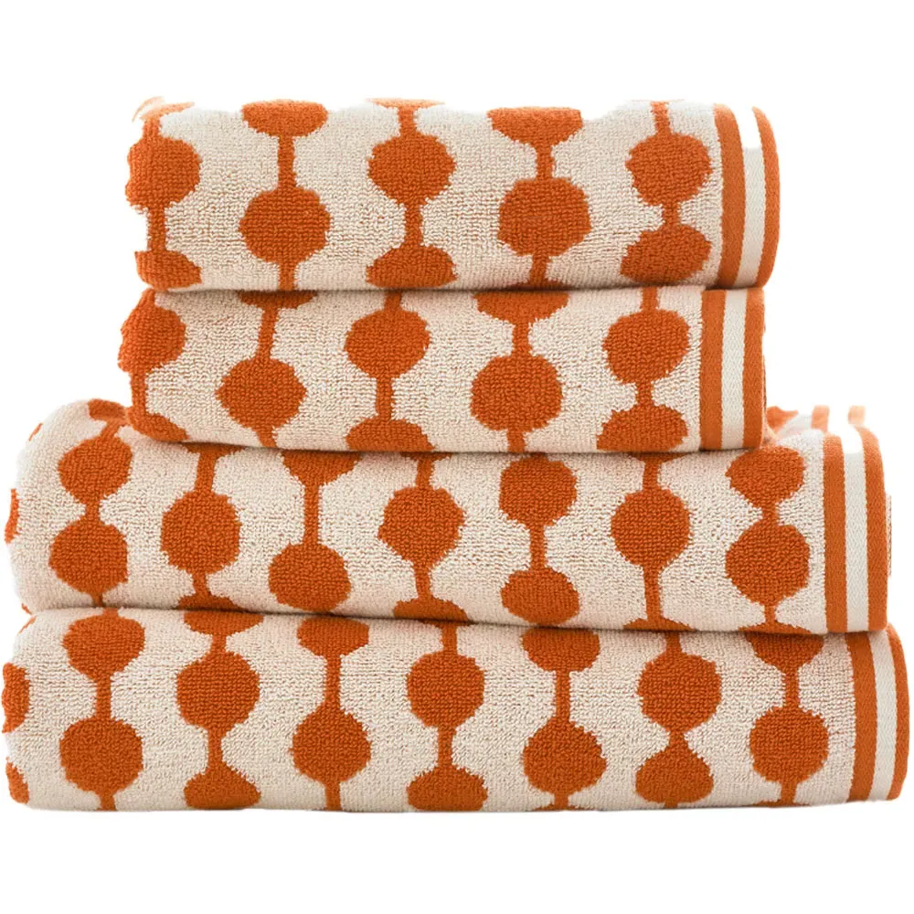 Bobbles Bath Sheet - Orange, Cotton