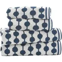 Bobbles Bath Towel - Blue, Cotton