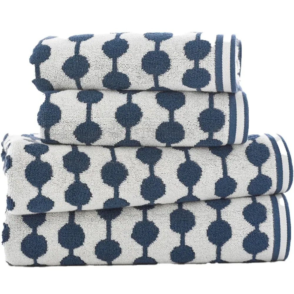 Bobbles Bath Towel - Blue, Cotton image