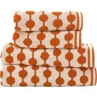 Bobbles Bath Towel - Orange, Cotton