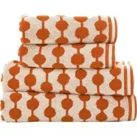 Bobbles Hand Towel 2 Pack - Orange, Cotton