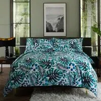 Brazil Double Botanical Duvet Set - Green, Cotton
