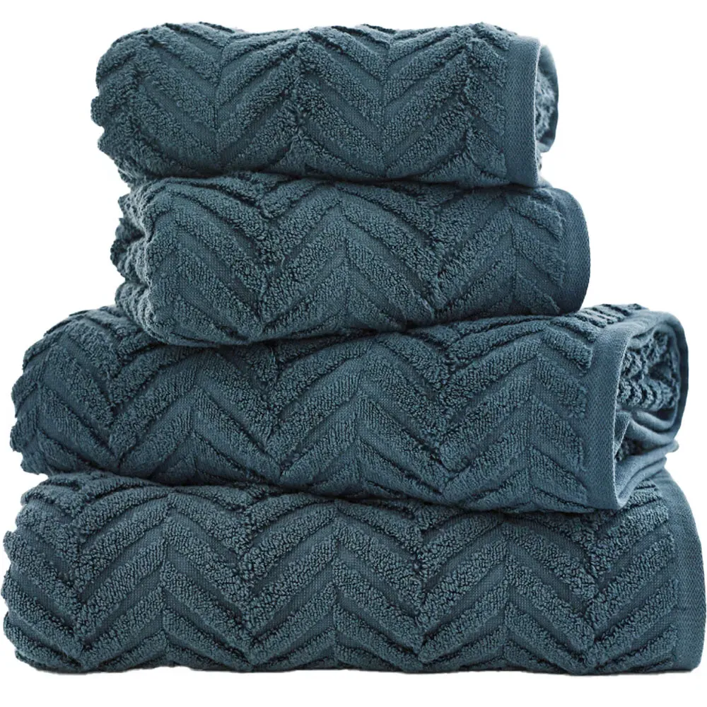 Catalonia Bath Sheet - Blue, Cotton image