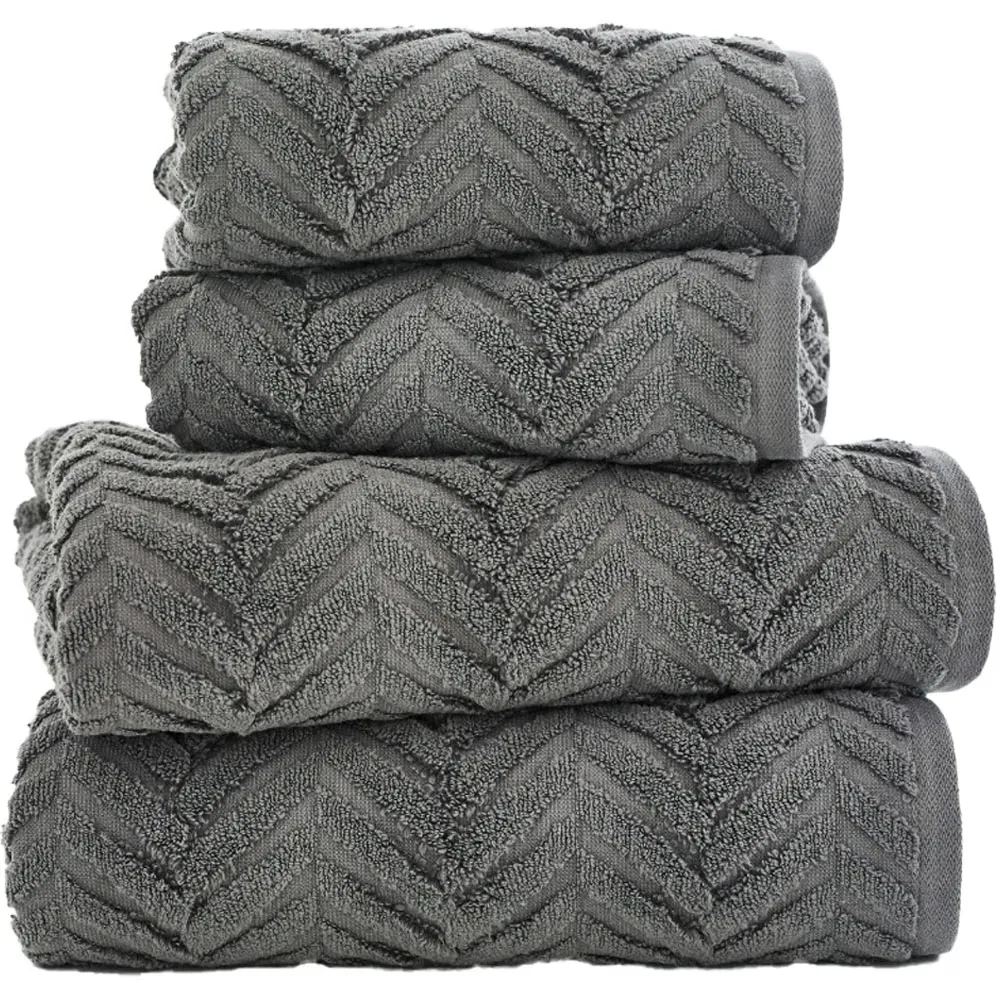 Catalonia Bath Sheet - Grey, Cotton