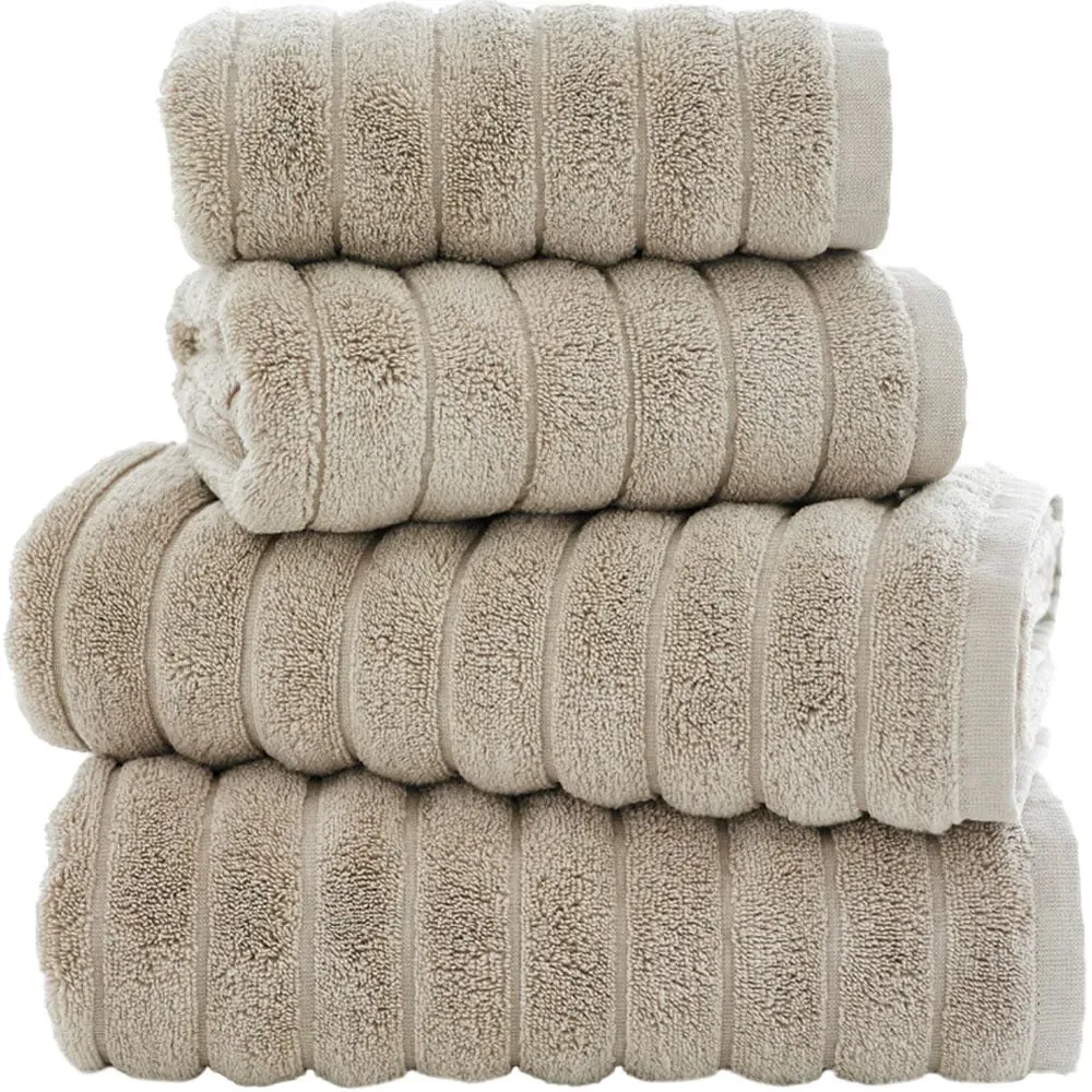 Catalonia Bath Sheet - Mushroom, Cotton