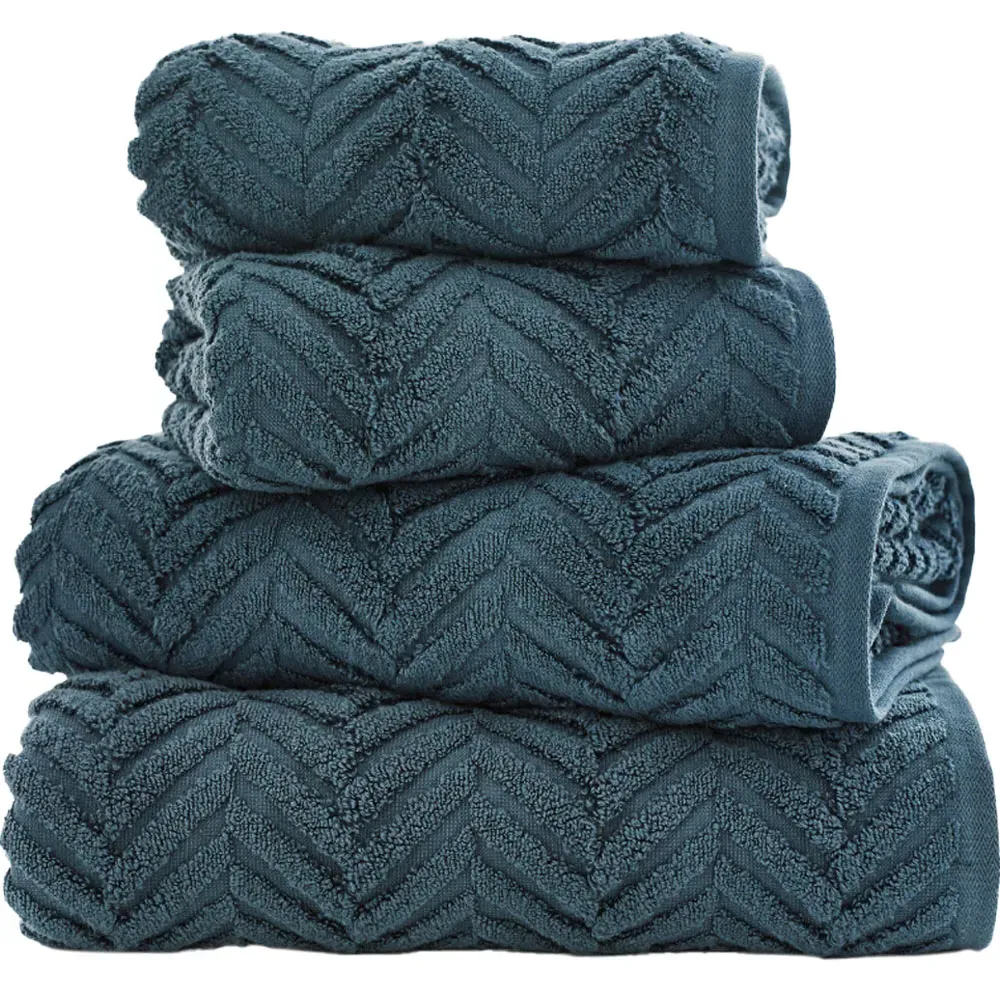 Catalonia Bath Towel - Blue, Cotton image