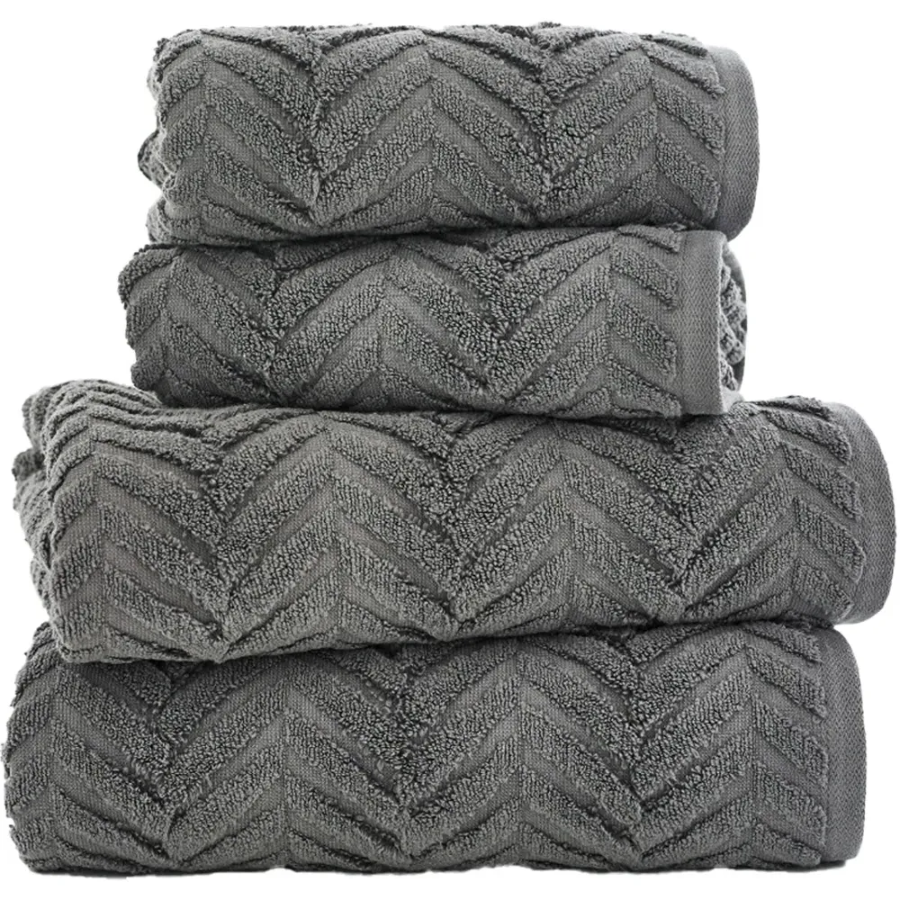 Catalonia Bath Towel - Grey, Cotton
