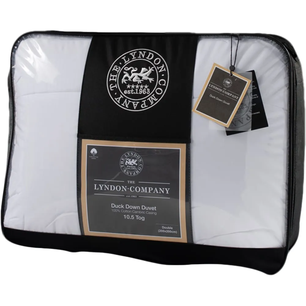 Double Duck Down Duvet 10.5 Tog - White