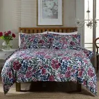 Double Wedding Day Duvet Set with Cushion Cover - Blue