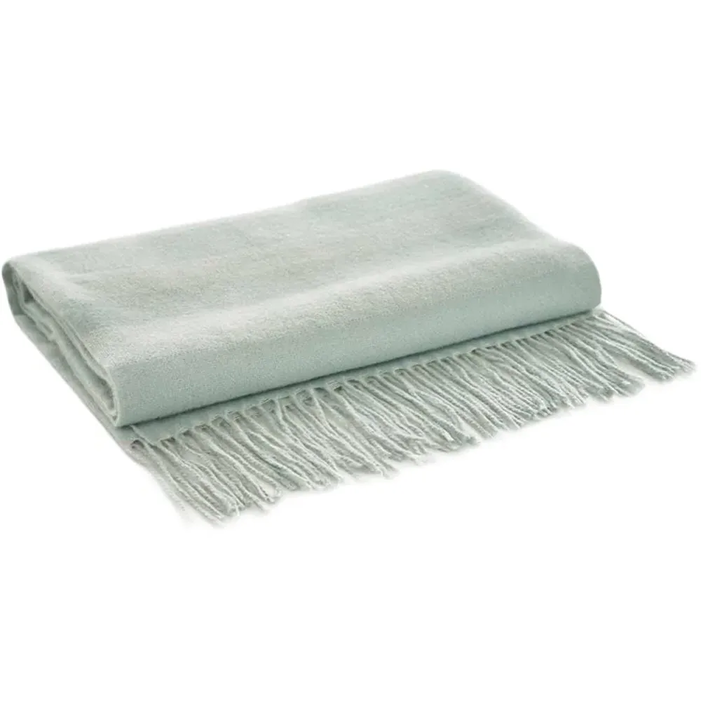 Elgin Large Plush Fleece Throw - Green