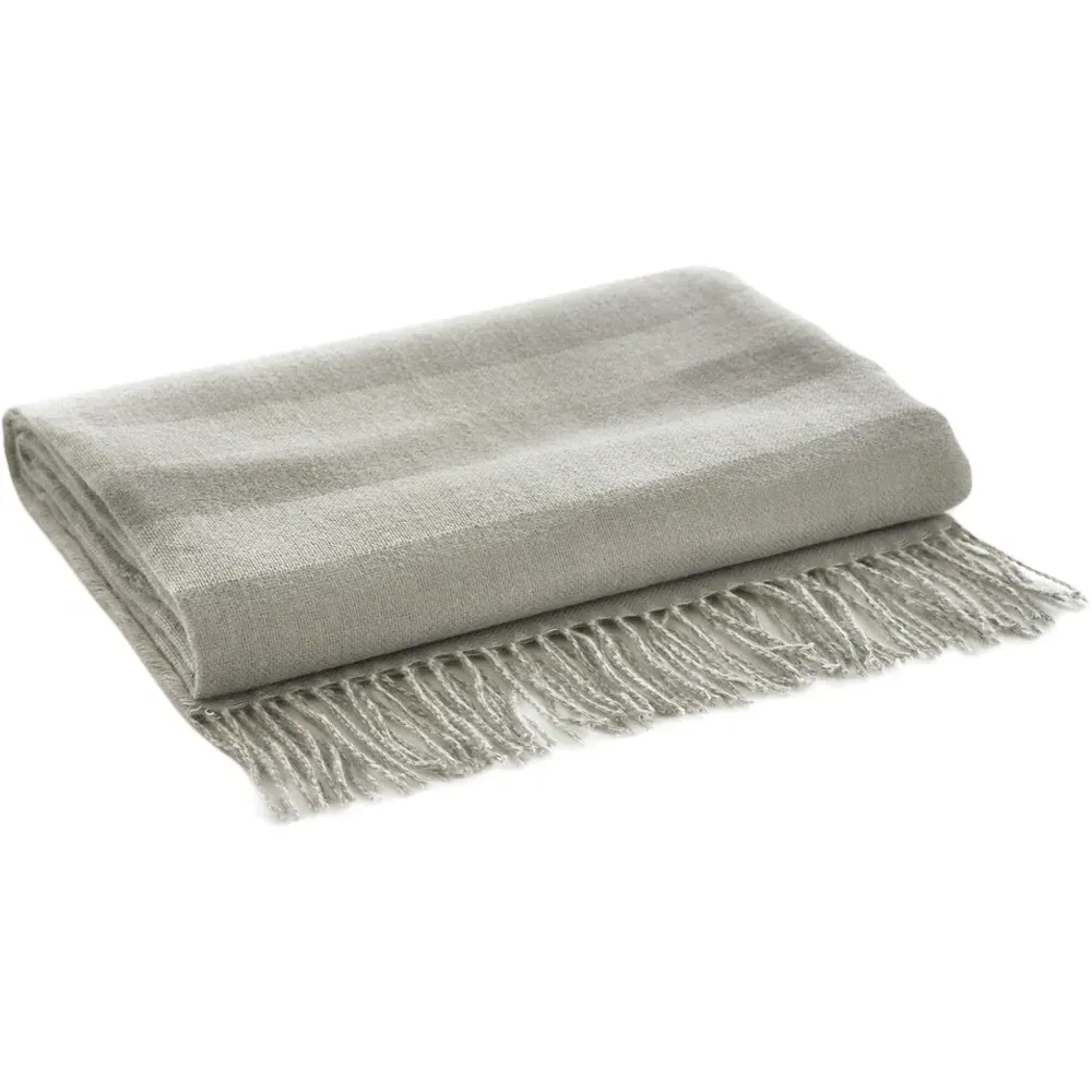 Elgin Large Plush Fleece Throw - Grey