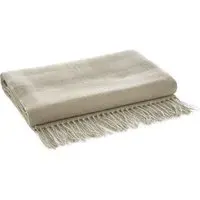 Elgin Plush Fleece Throw - Cream
