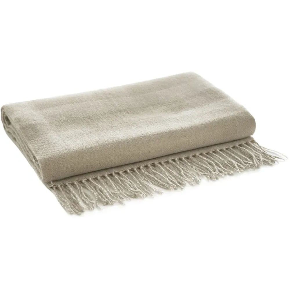 Elgin Plush Fleece Throw - Cream image