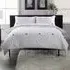 Filigree Hearts Super King Size Duvet Set - White, Cotton